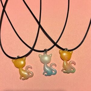 Handmade cat pendant necklaces 2/$15